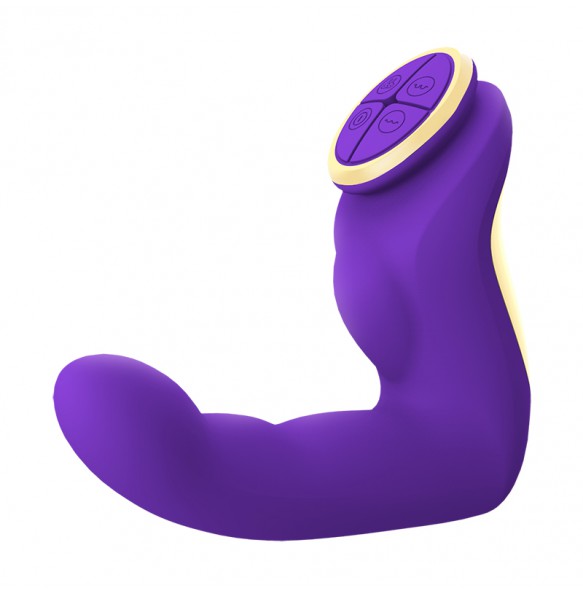 HK LETEN - Taka Kato God's Finger Shape G-Spot Heating Vibrator (Chargeable - Purple)
